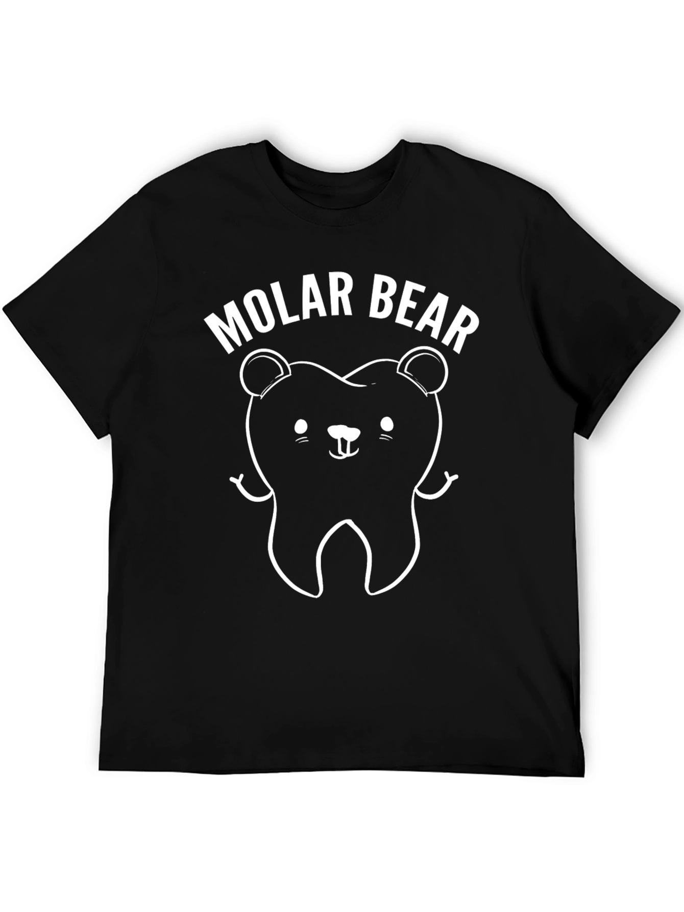 Molar Bear Black T-Shirt - Dental Humor