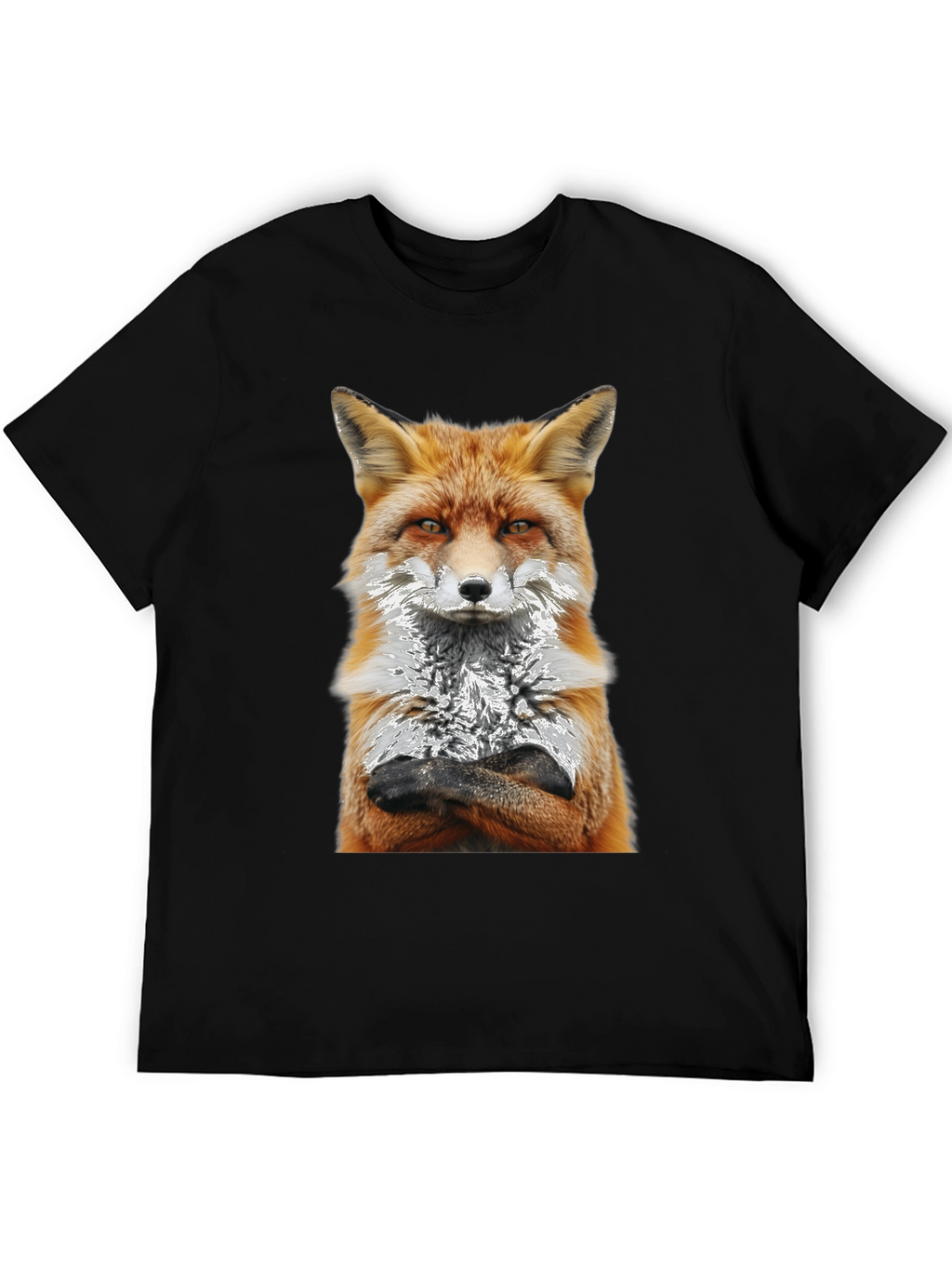 Fox Graphic T-Shirt - Stylish Animal Print Tee
