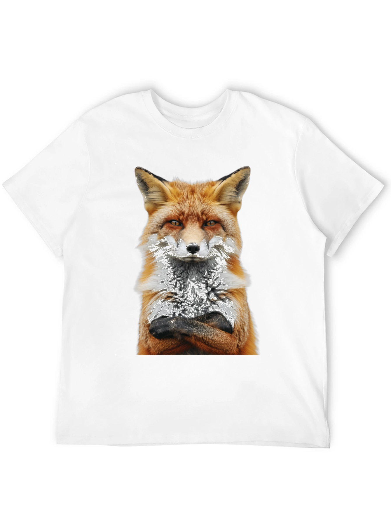 Fox Graphic T-Shirt - Stylish Animal Print Tee