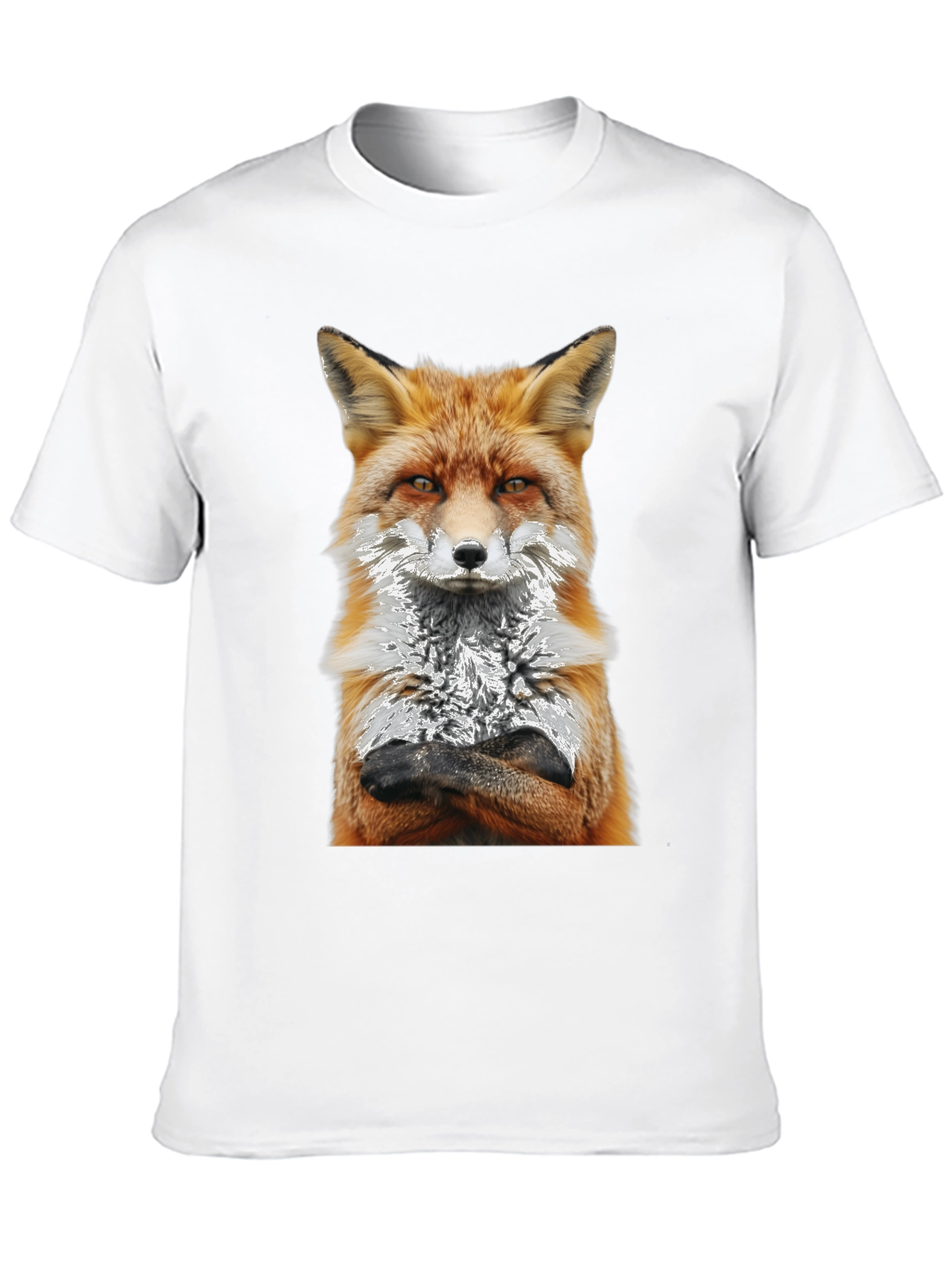 Fox Graphic T-Shirt - Stylish Animal Print Tee
