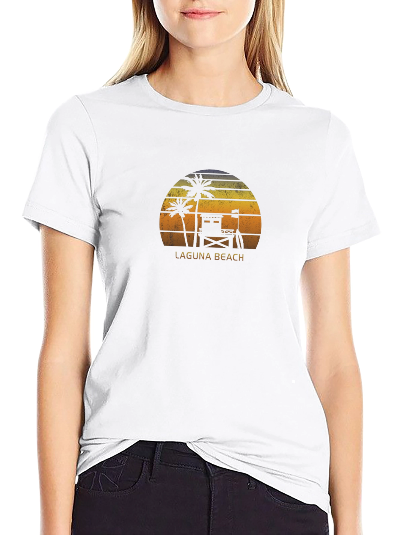 Laguna Beach Sunset Graphic T-Shirt