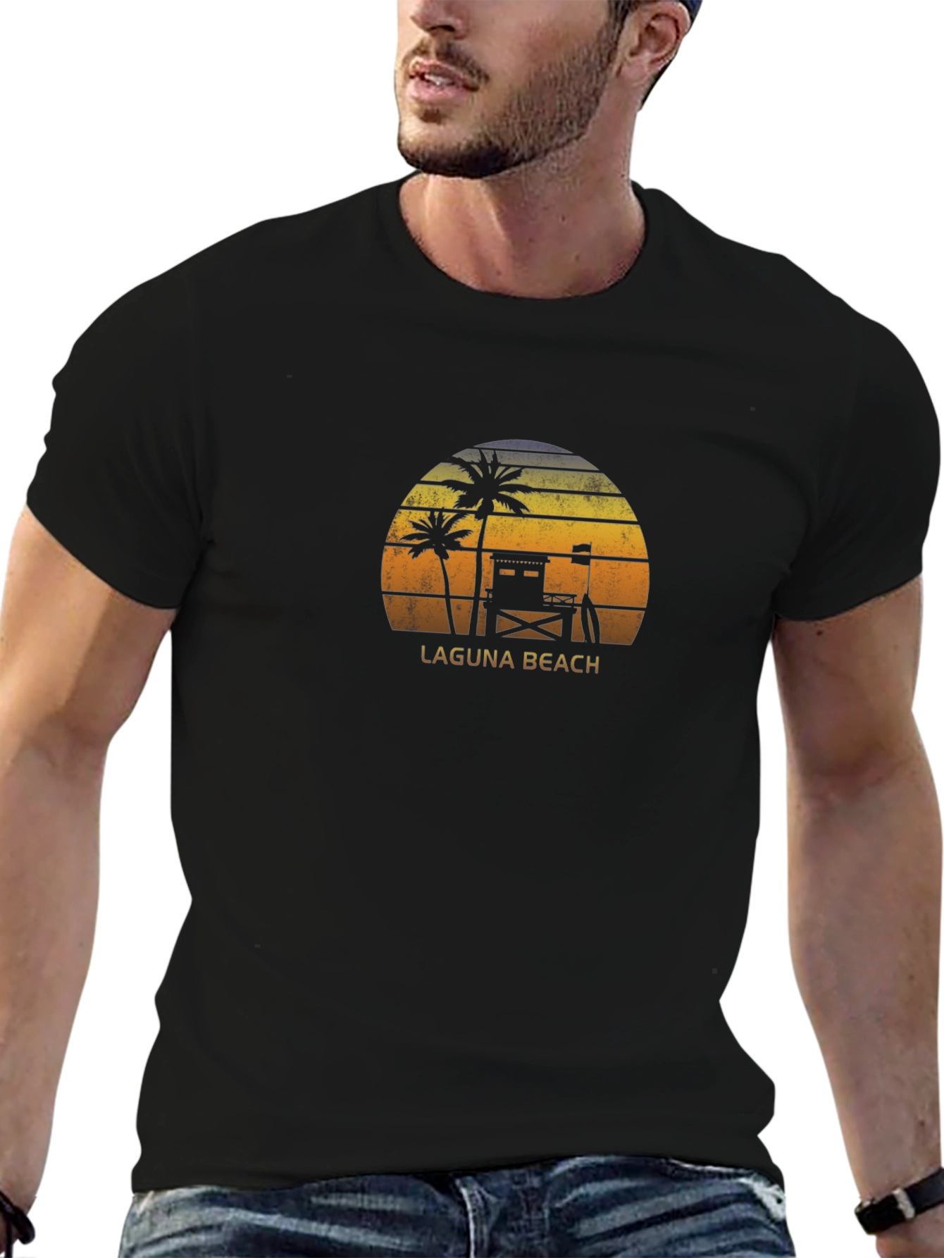 Laguna Beach Sunset Graphic T-Shirt