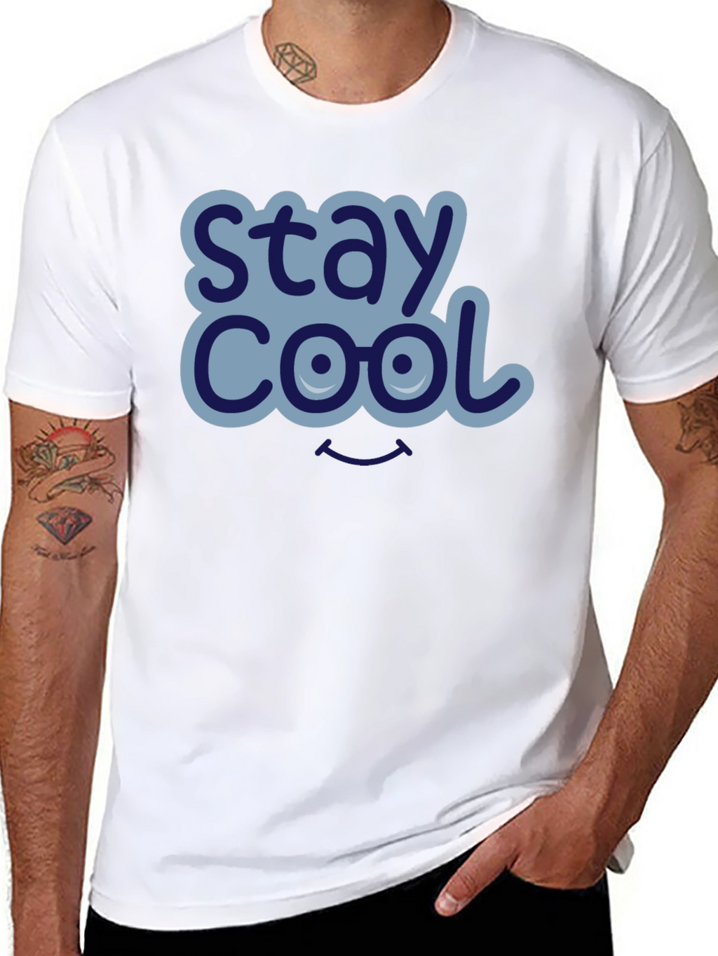 Stay Cool Graphic T-Shirt - Mens Black Tee