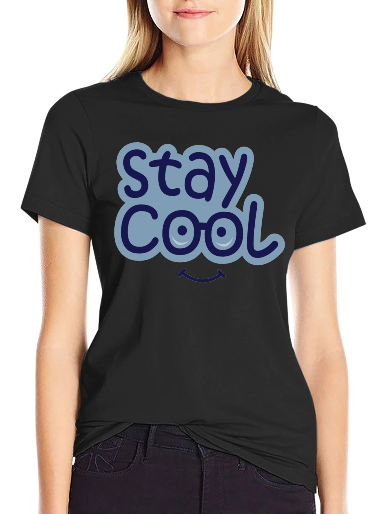 Stay Cool Graphic T-Shirt - Mens Black Tee