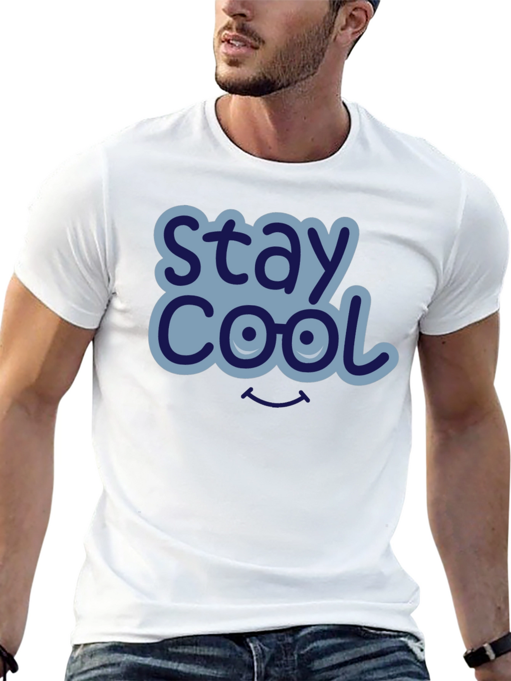 Stay Cool Graphic T-Shirt - Mens Black Tee