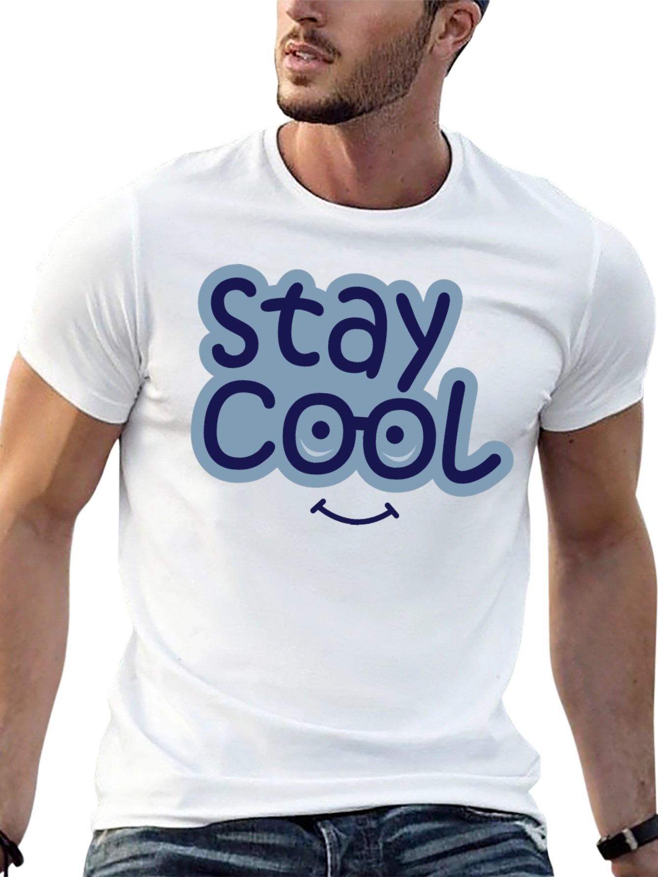 Stay Cool Graphic T-Shirt - Mens Black Tee