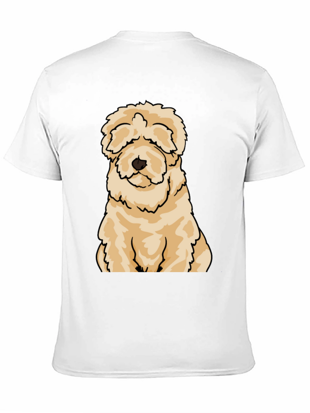 Cute Dog Cartoon T-Shirt - Black