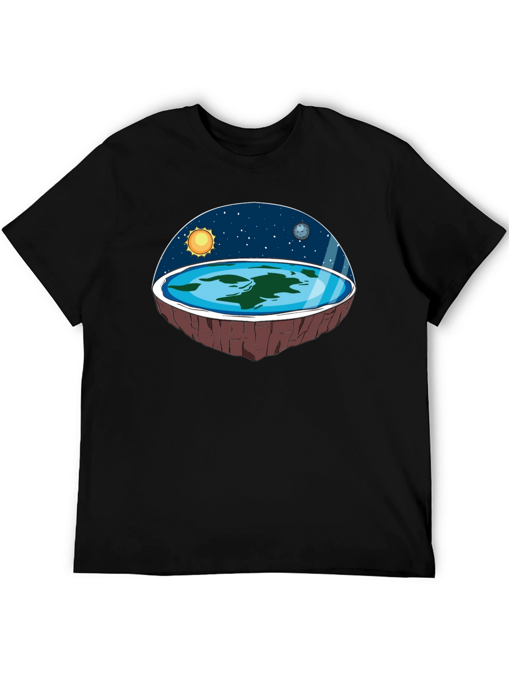 Flat Earth Graphic Tee - Believe the Impossible!