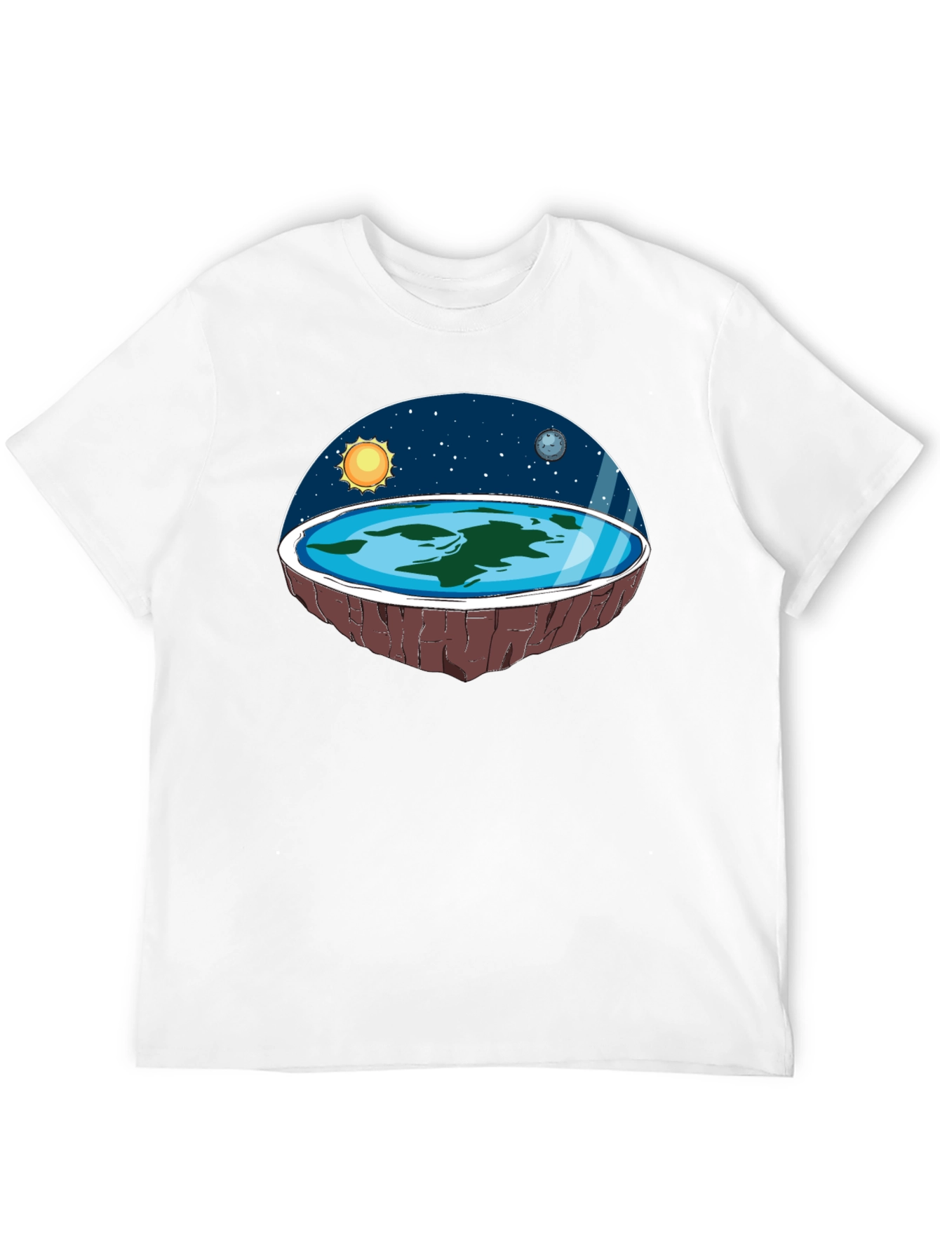 Flat Earth Graphic Tee - Believe the Impossible!