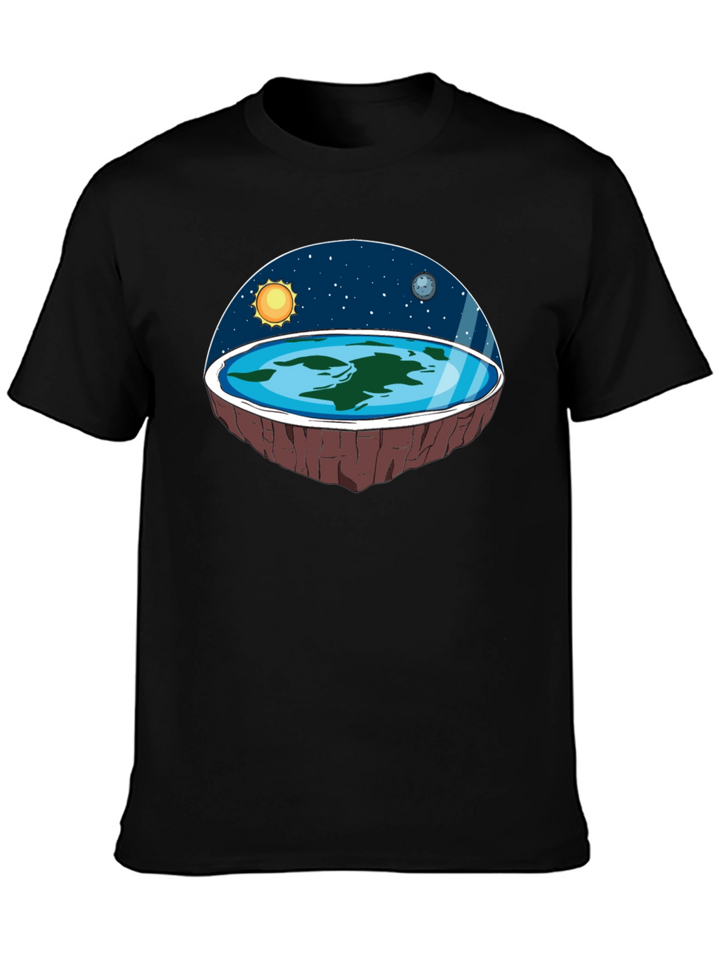 Flat Earth Graphic Tee - Believe the Impossible!