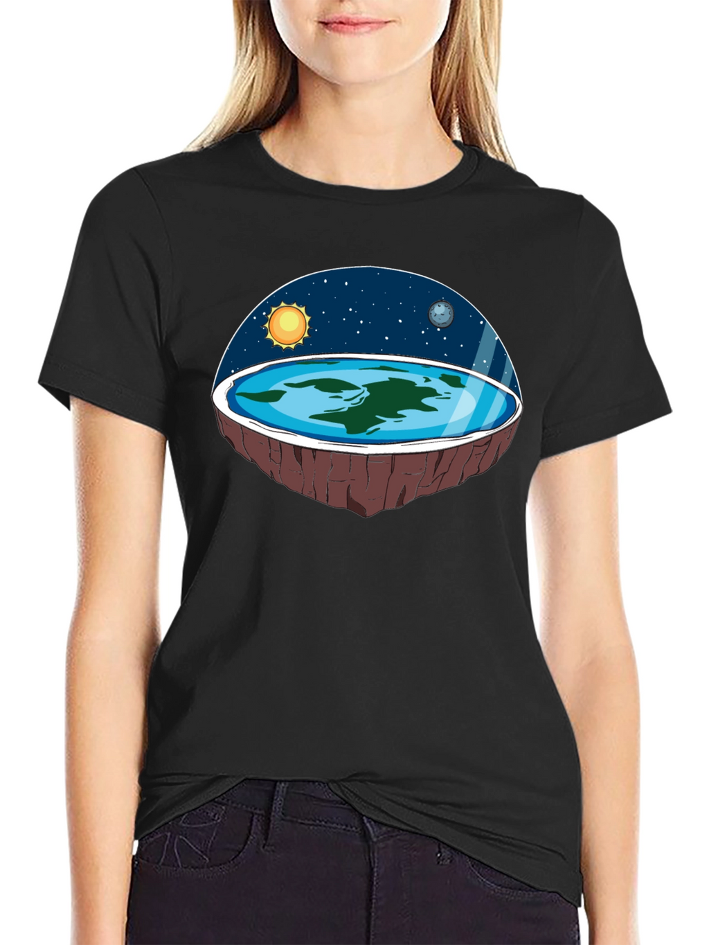Flat Earth Graphic Tee - Believe the Impossible!