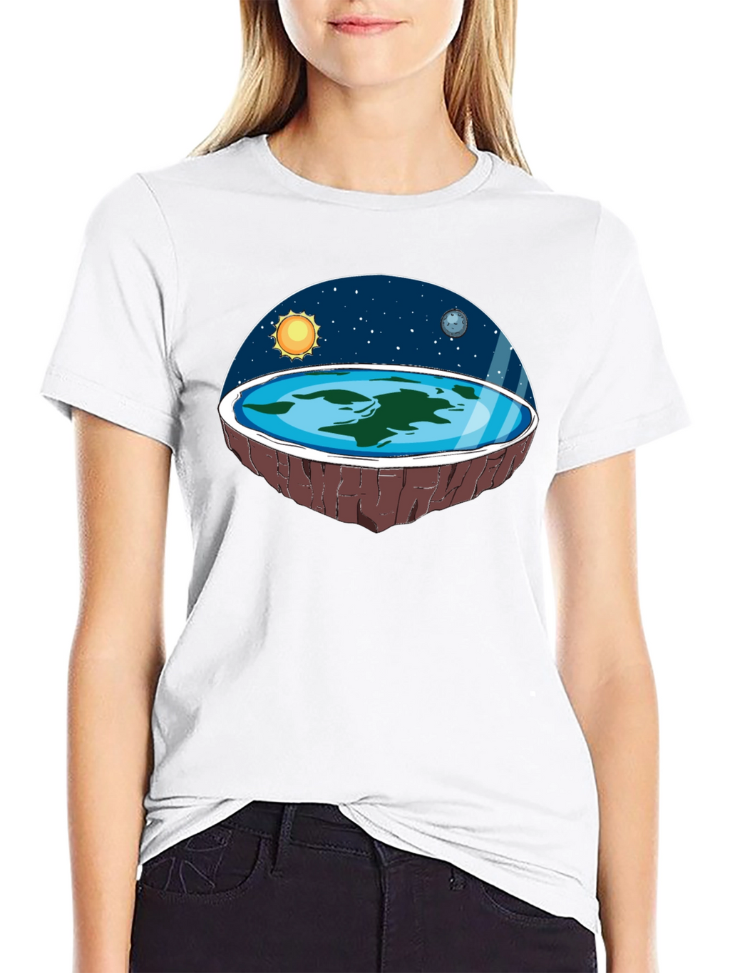 Flat Earth Graphic Tee - Believe the Impossible!