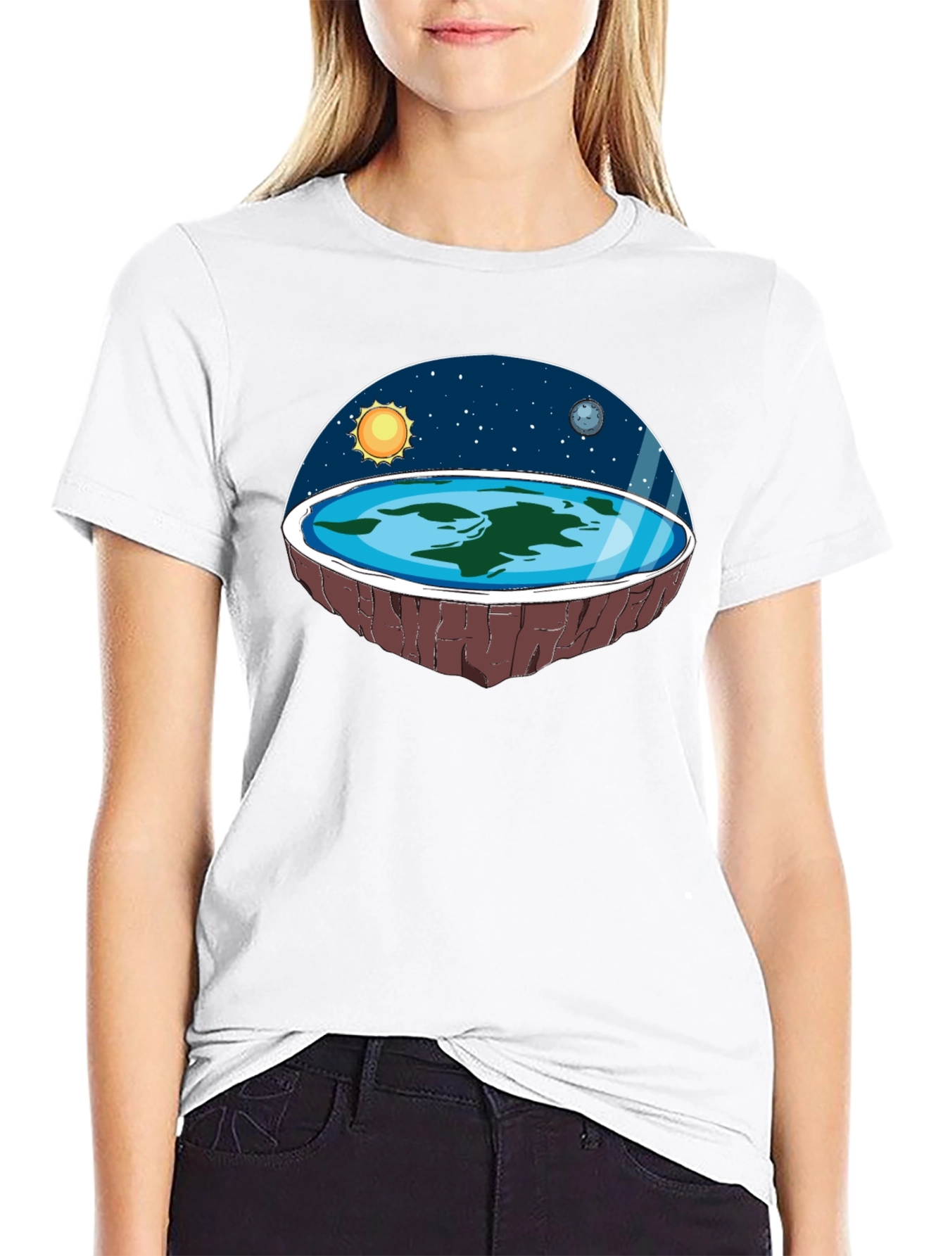 Flat Earth Graphic Tee - Believe the Impossible!