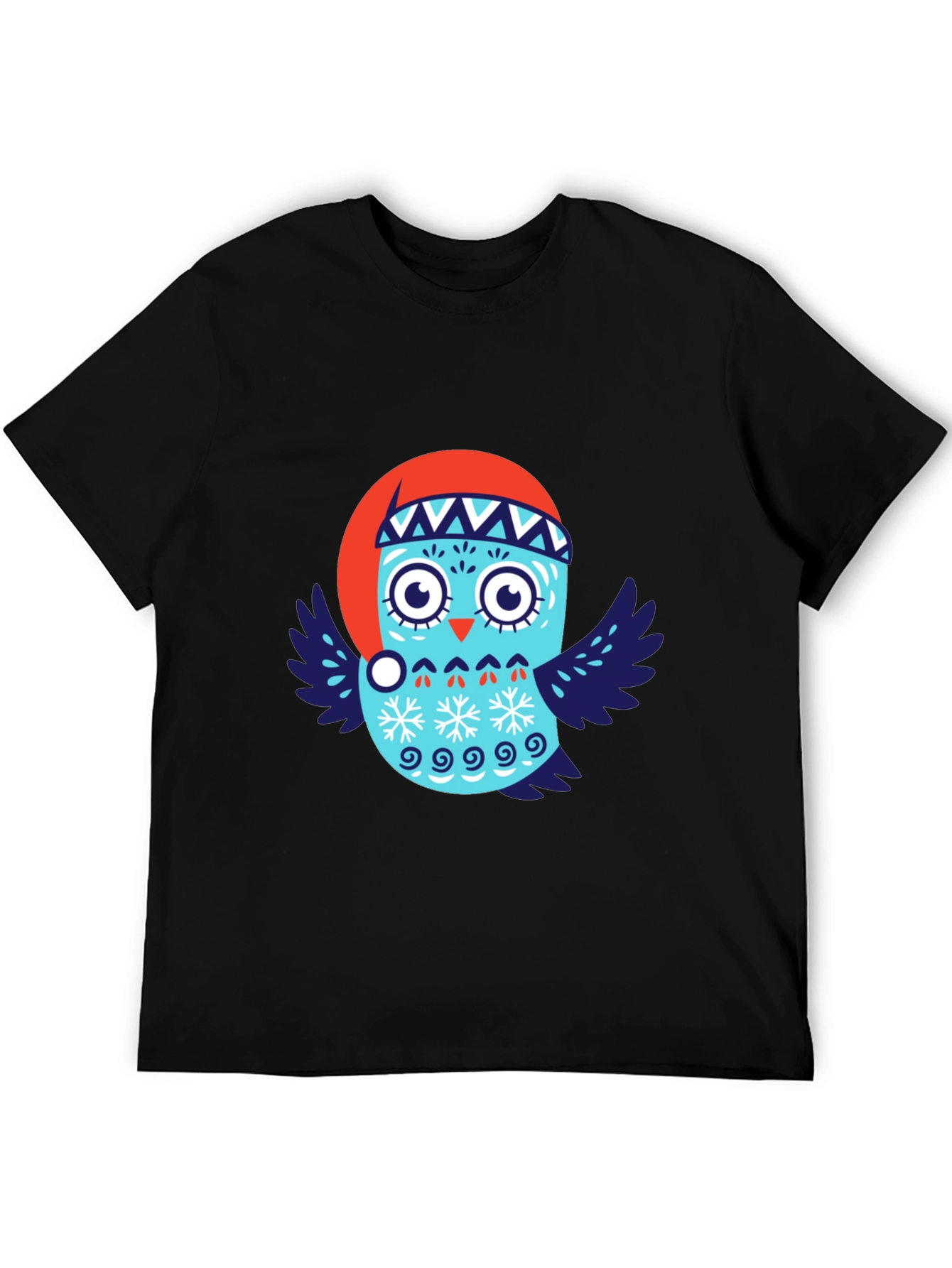 Festive Owl T-Shirt - Holiday Design