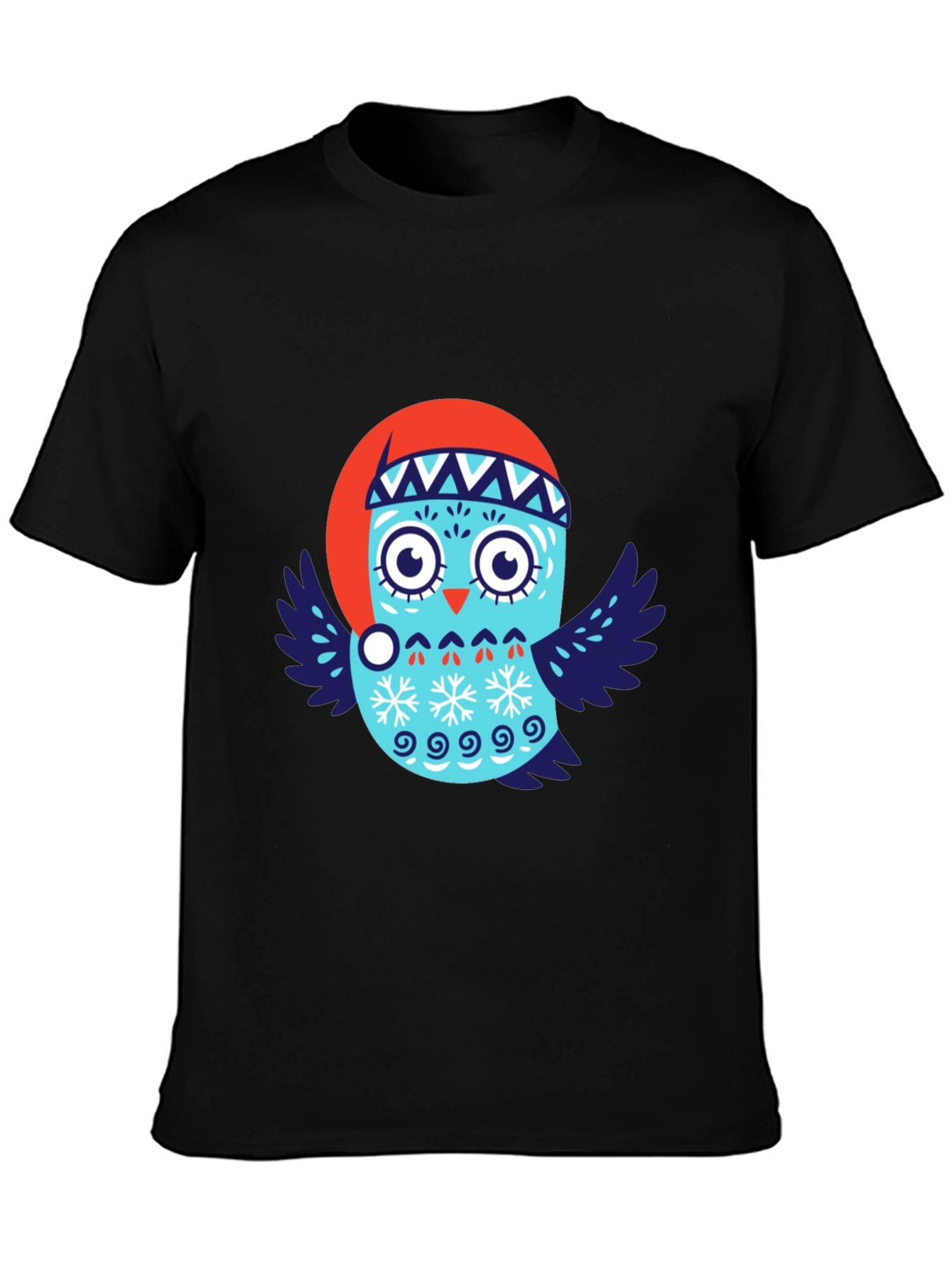 Festive Owl T-Shirt - Holiday Design