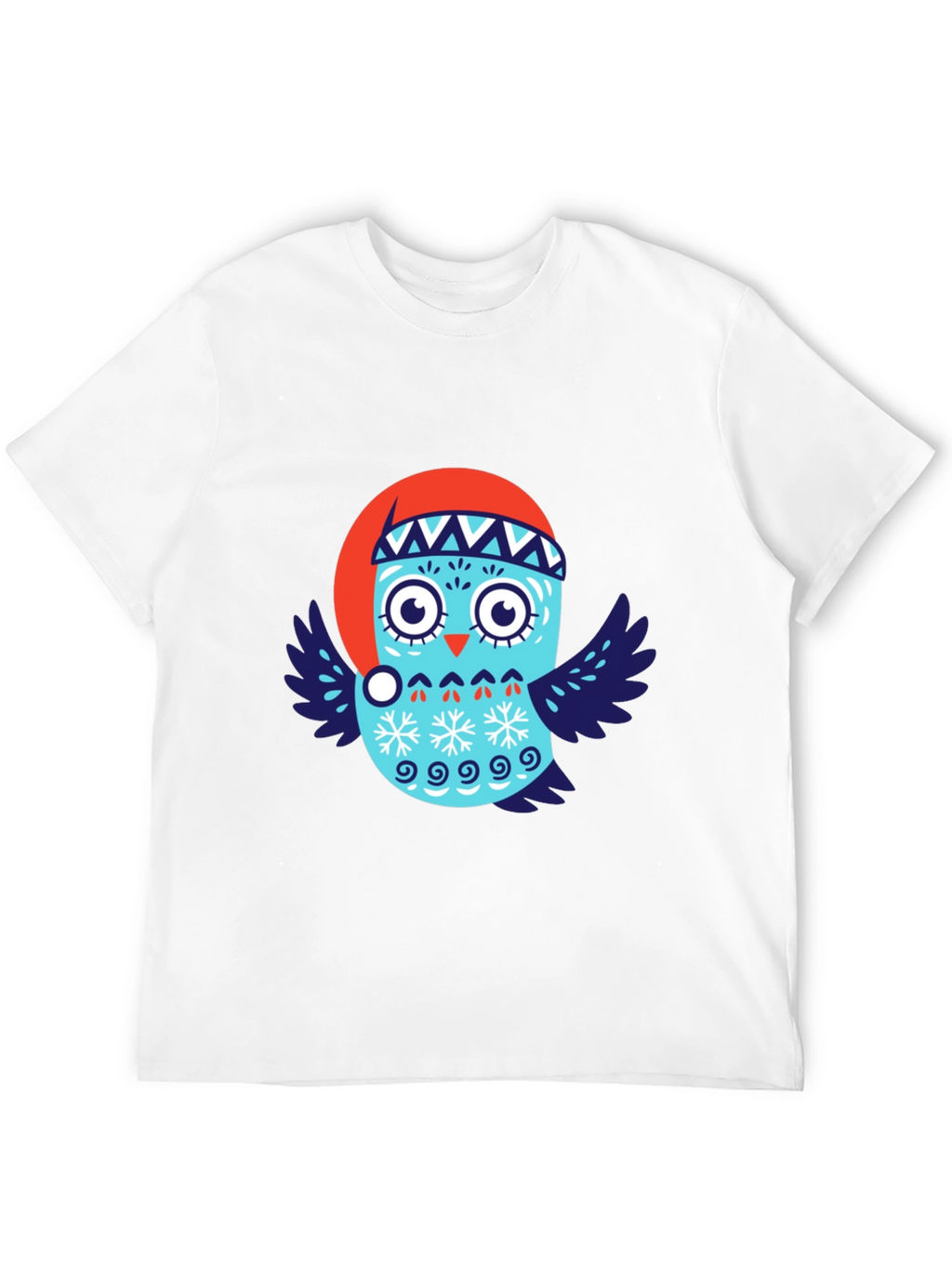 Festive Owl T-Shirt - Holiday Design