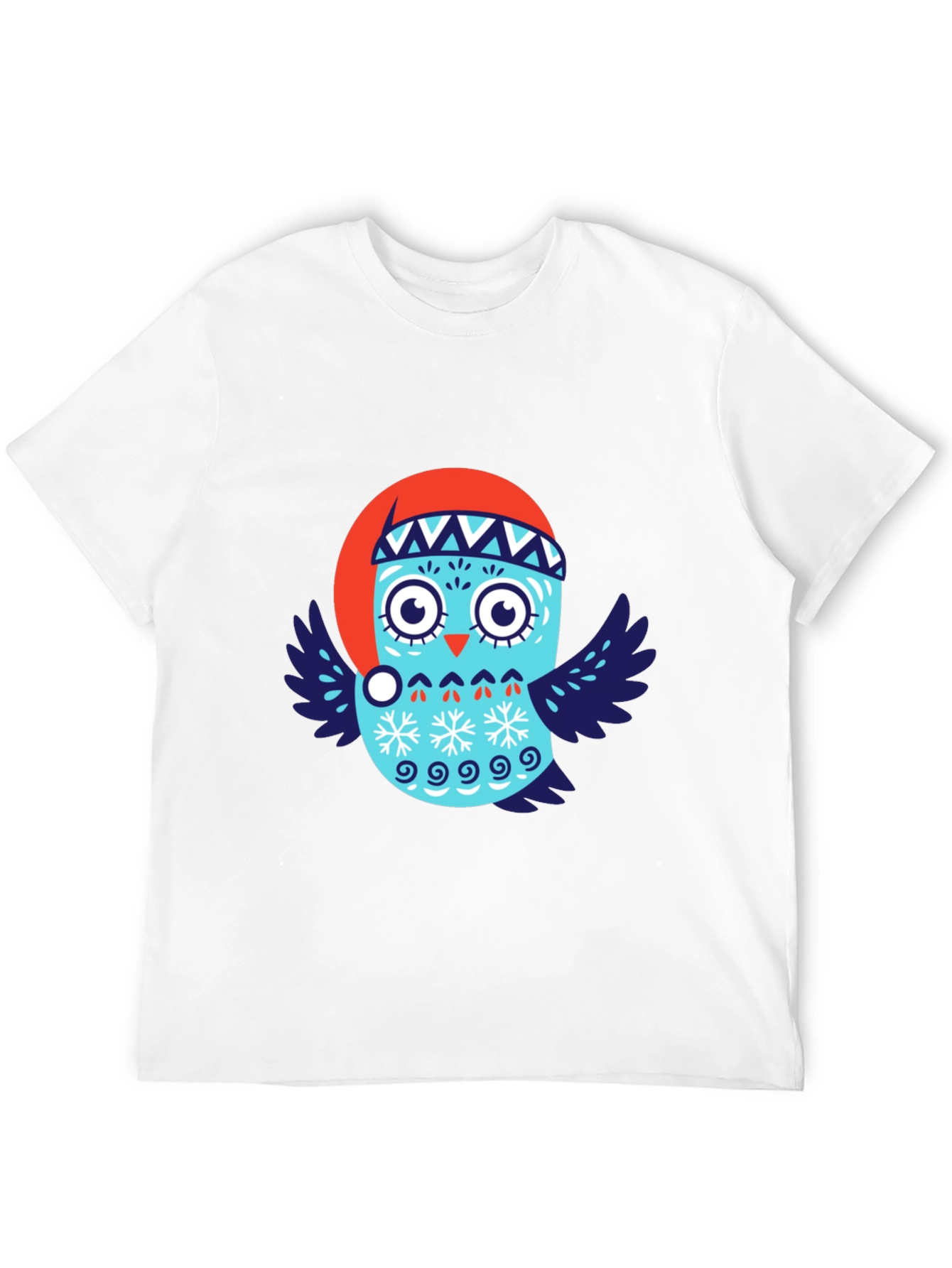 Festive Owl T-Shirt - Holiday Design