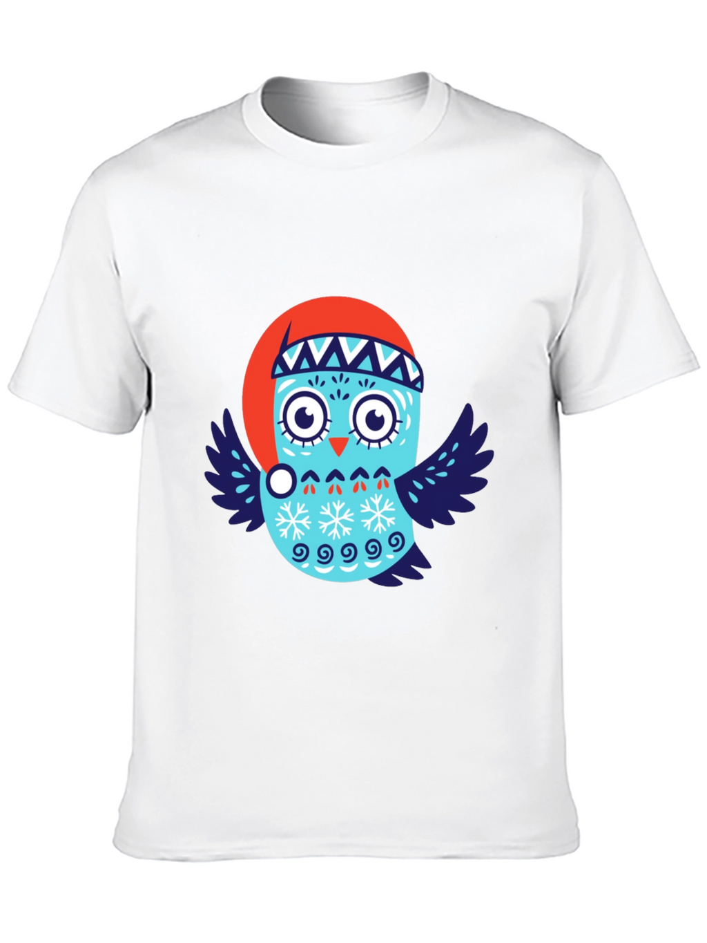 Festive Owl T-Shirt - Holiday Design