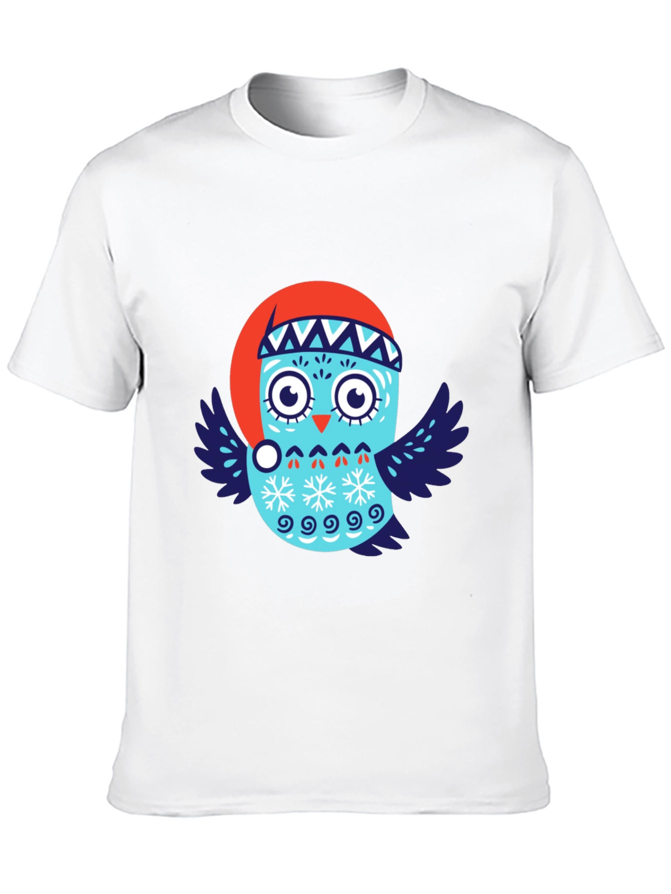 Festive Owl T-Shirt - Holiday Design