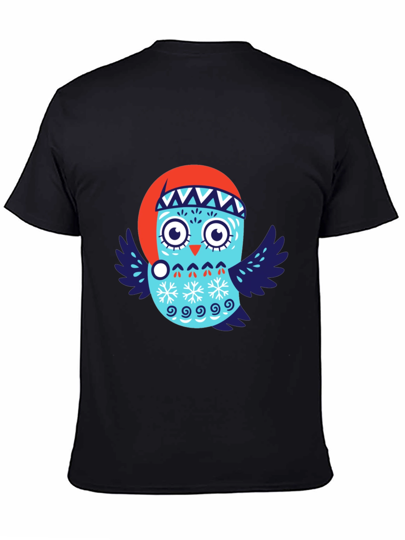 Festive Owl T-Shirt - Holiday Design