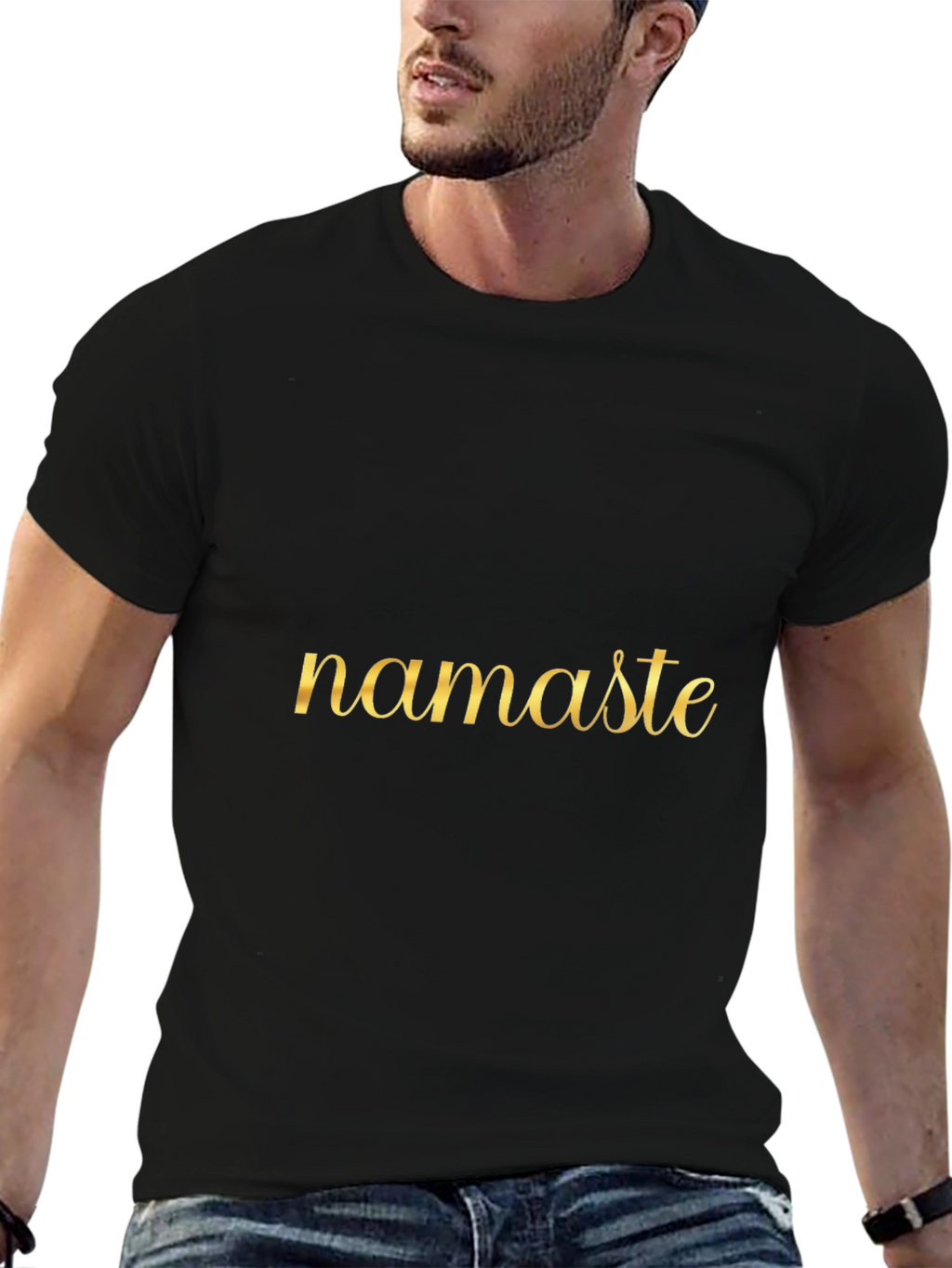 Namaste Black T-Shirt