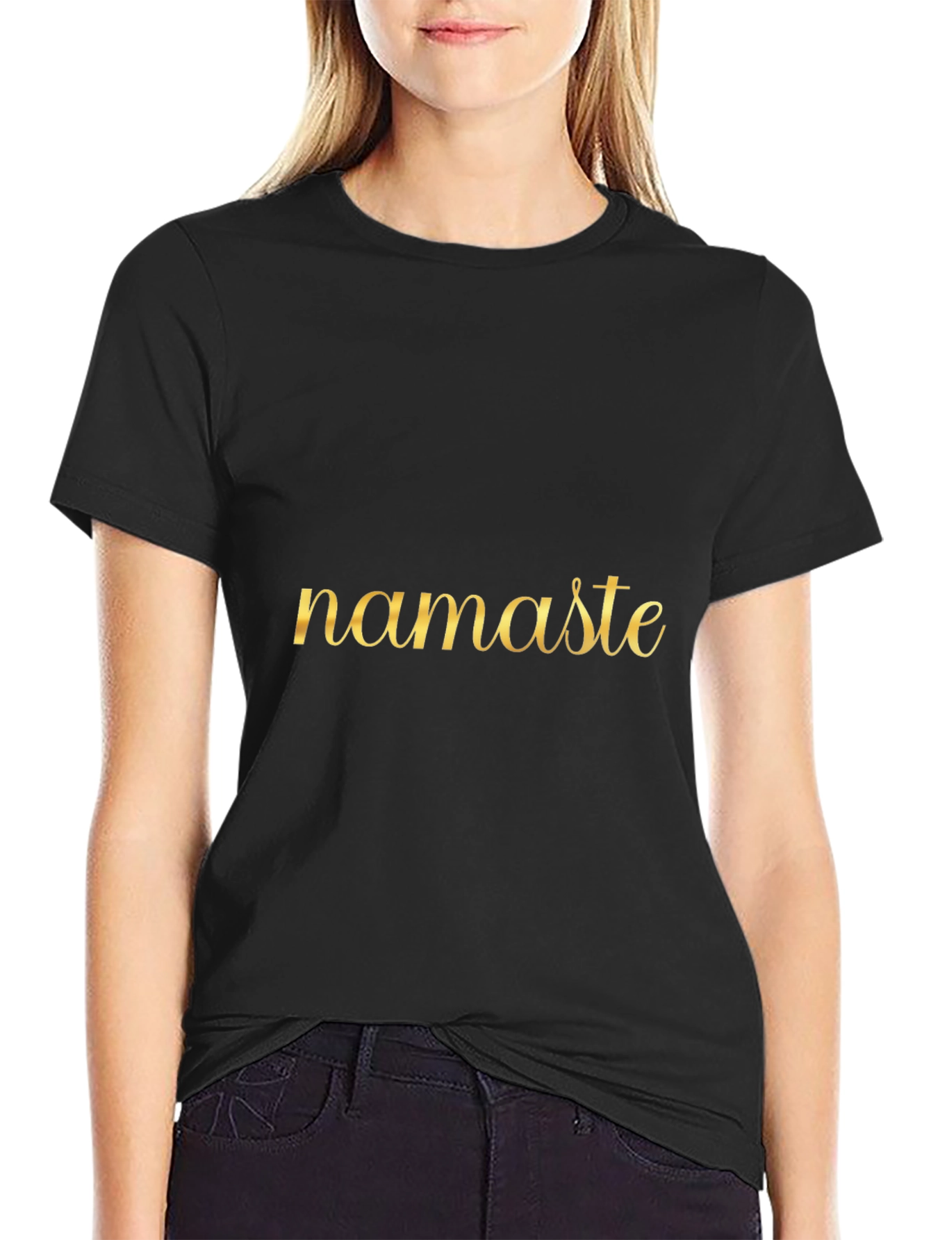Namaste Black T-Shirt