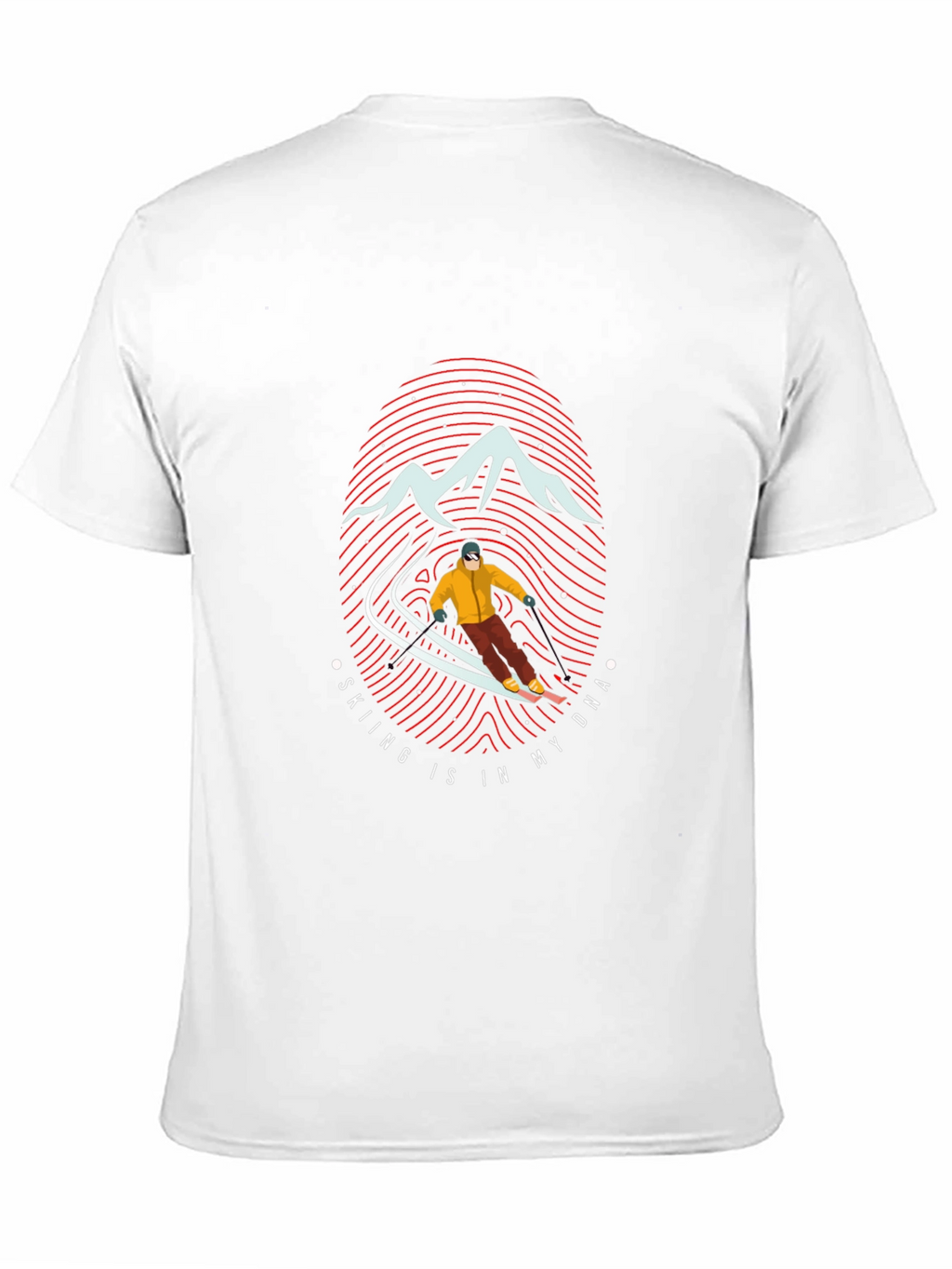 Skiing DNA Graphic Tee - Mountain Adventure T-Shirt