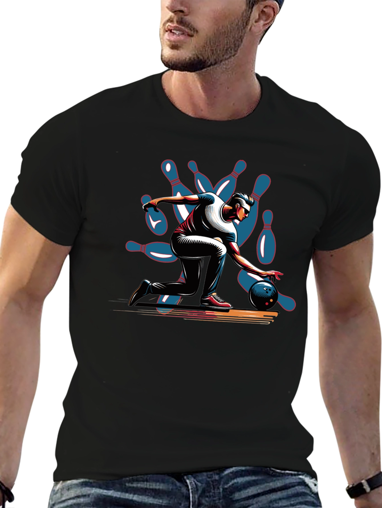 Bowling Strike Graphic Tee