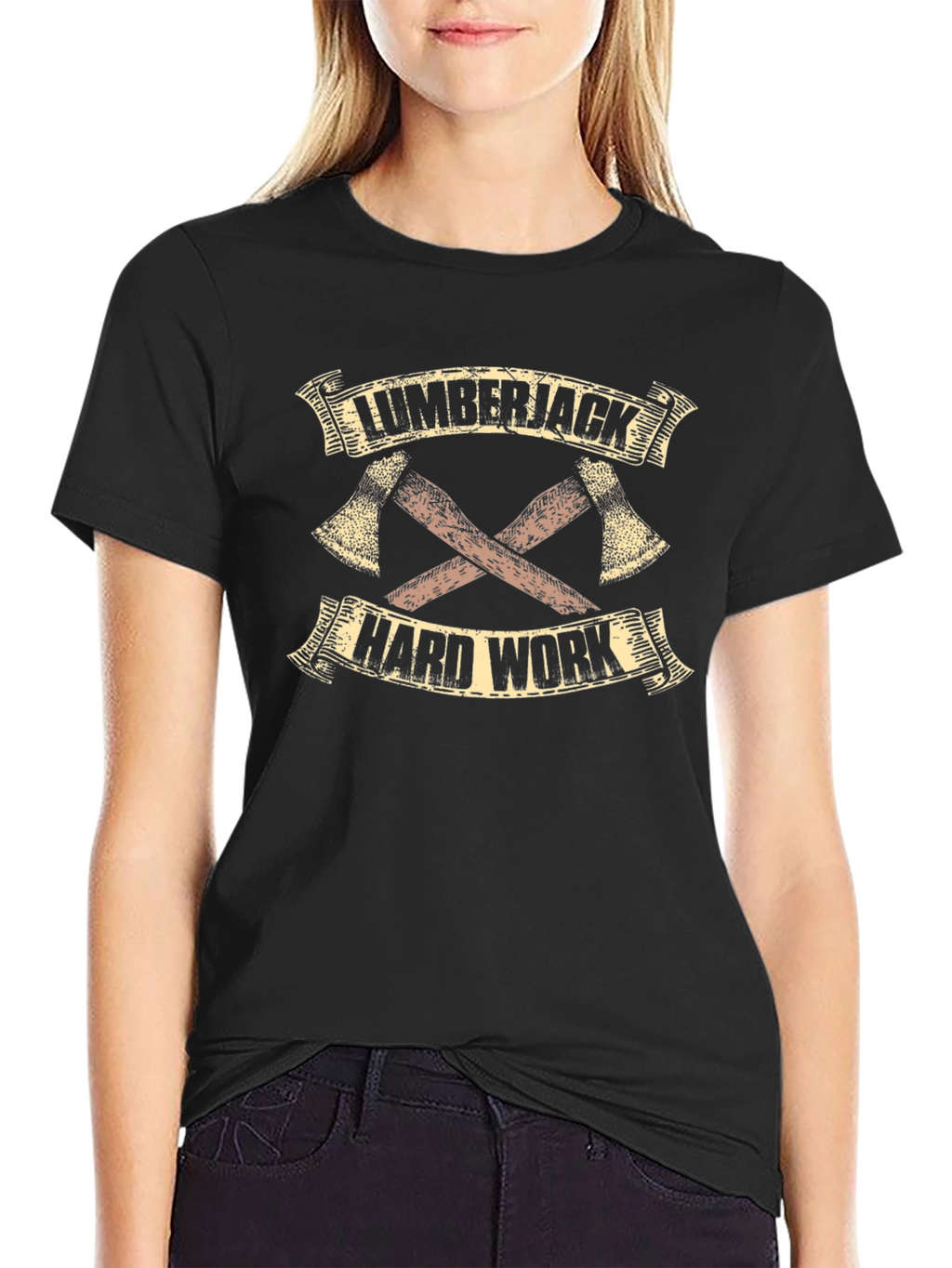 Lumberjack Hard Work Graphic Tee