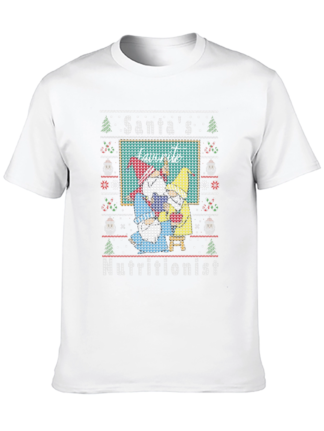 Santas Favorite Nutritionist Ugly Christmas Sweater T-Shirt