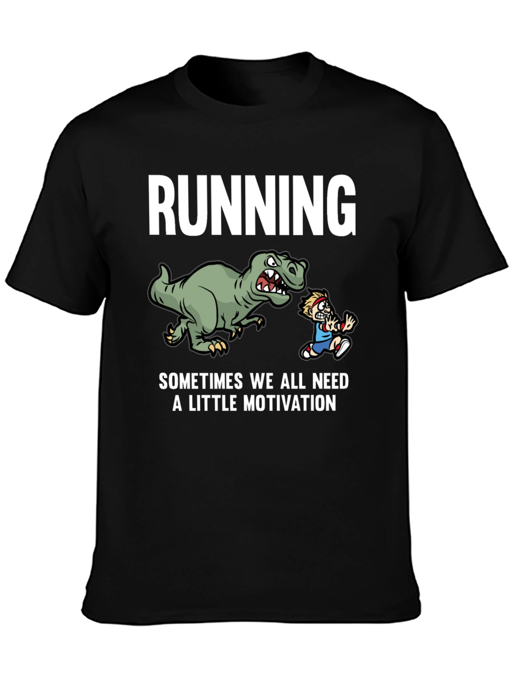 Running Dinosaur Motivation T-Shirt