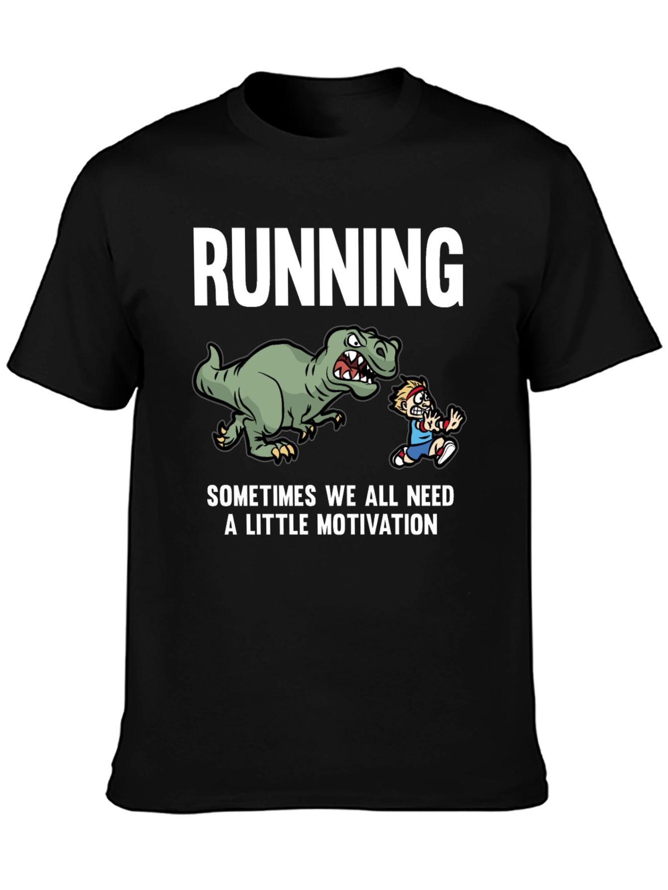 Running Dinosaur Motivation T-Shirt