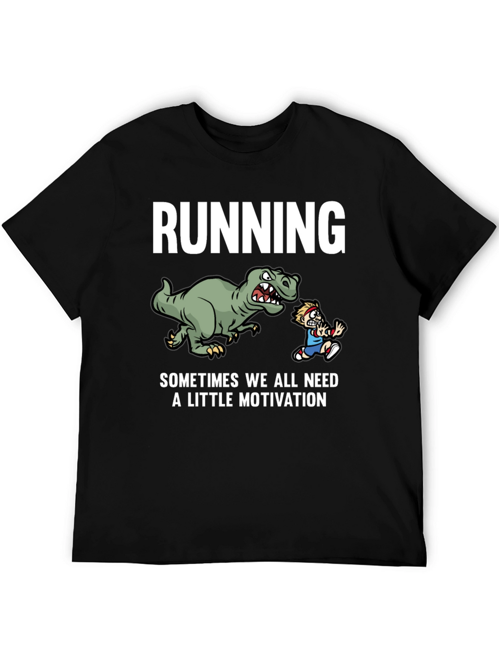 Running Dinosaur Motivation T-Shirt