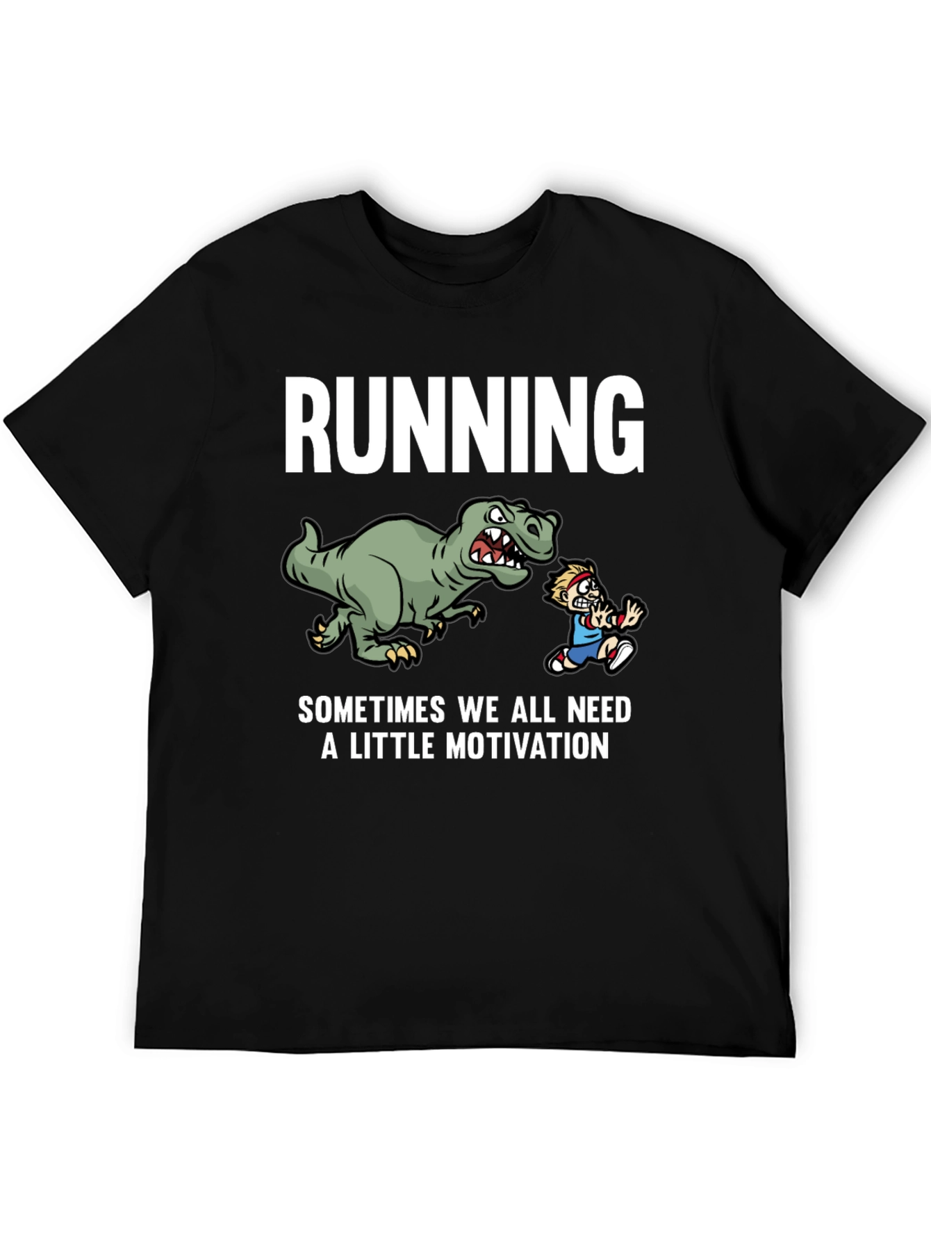 Running Dinosaur Motivation T-Shirt