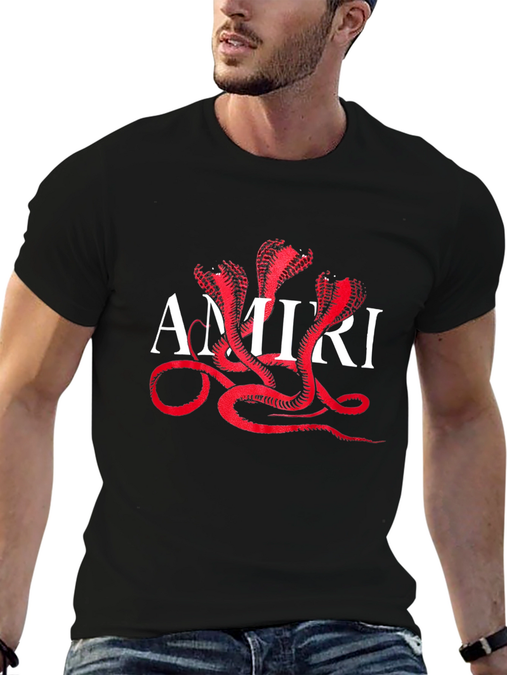 Cobra Graphic T-Shirt - Stylish Black Tee