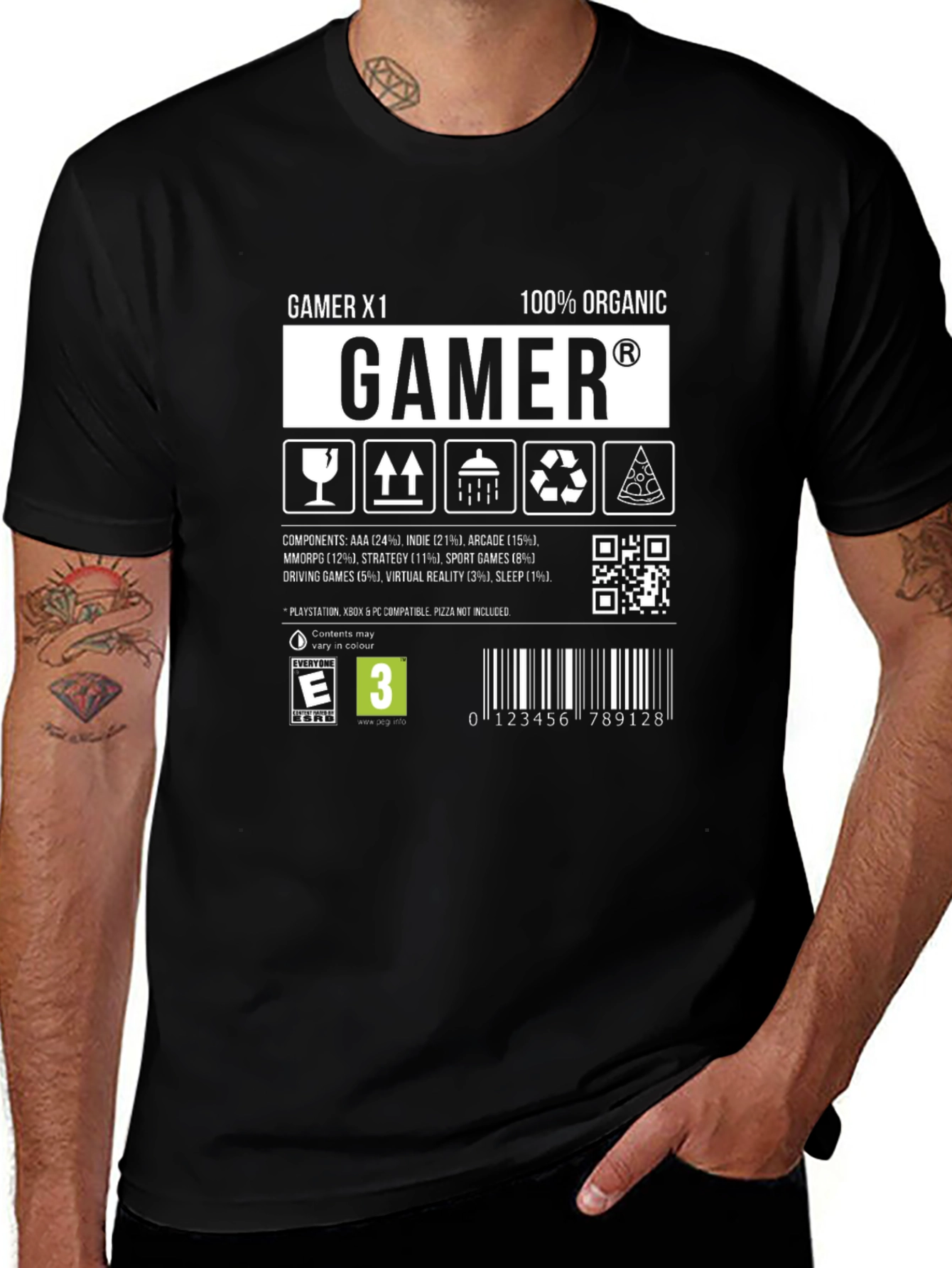 Gamer X1 Organic Gaming T-Shirt
