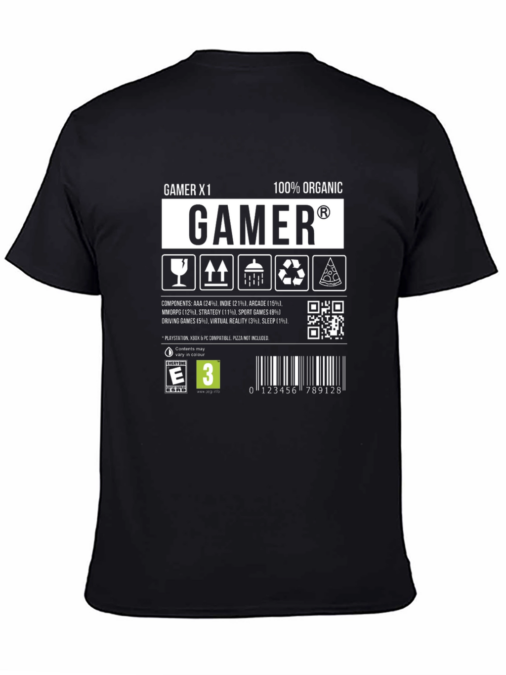 Gamer X1 Organic Gaming T-Shirt