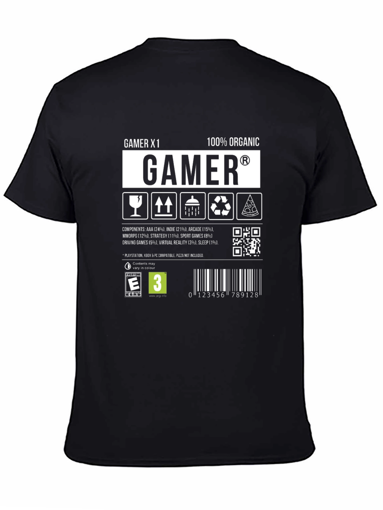 Gamer X1 Organic Gaming T-Shirt