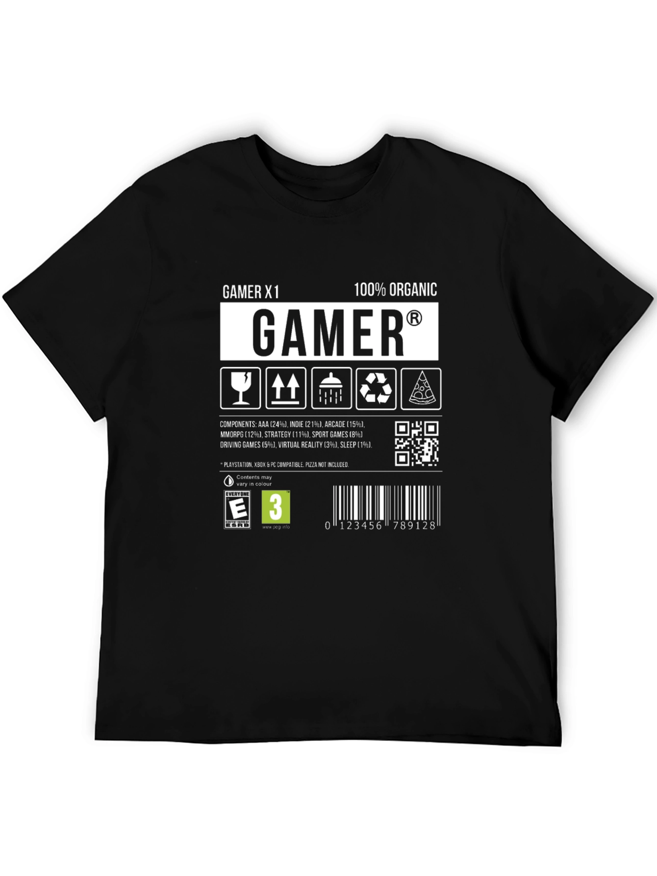 Gamer X1 Organic Gaming T-Shirt