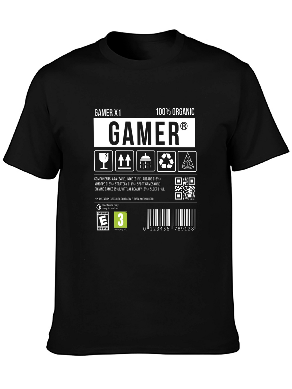 Gamer X1 Organic Gaming T-Shirt