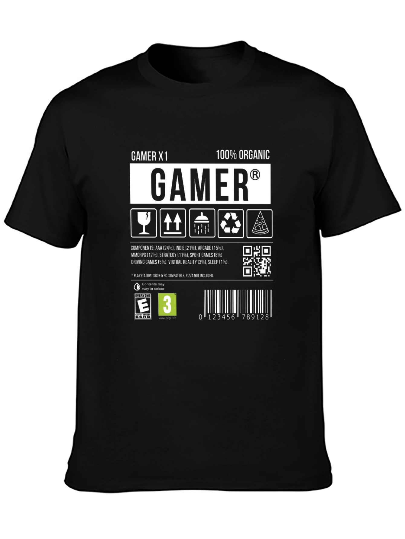 Gamer X1 Organic Gaming T-Shirt