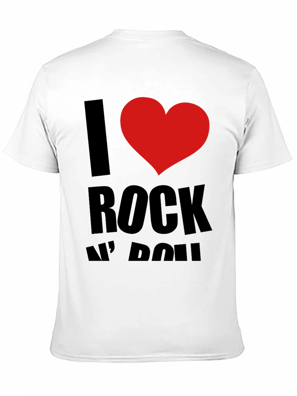 I Love Rock N Roll Black Graphic Tee