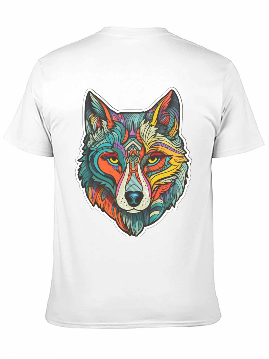 Vibrant Wolf Graphic Tee - Unisex Style