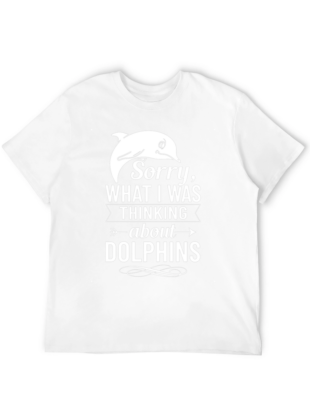 Dolphin Thoughts T-Shirt - Funny Graphic Tee