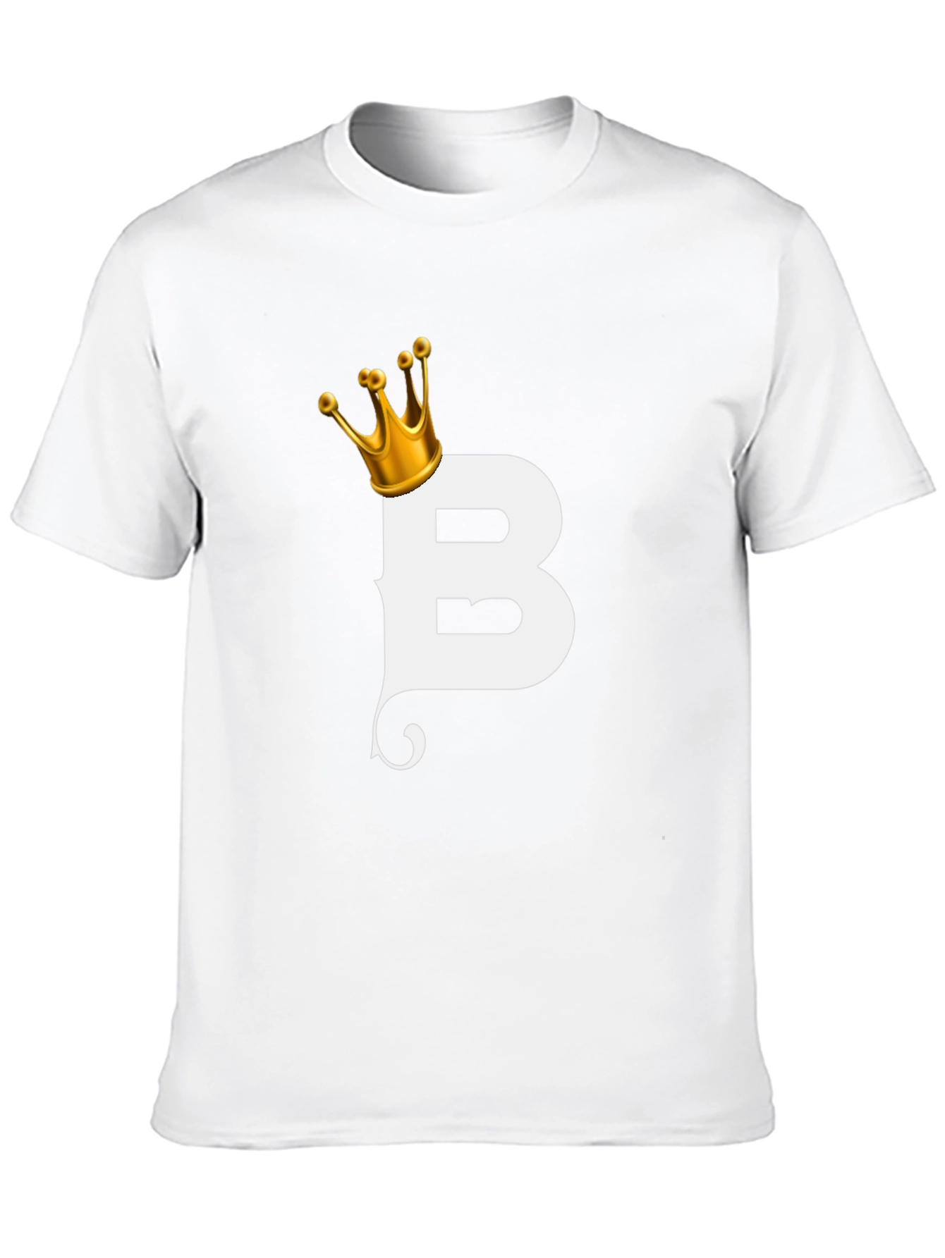 King B Black T-Shirt - Stylish Letter Graphic Tee