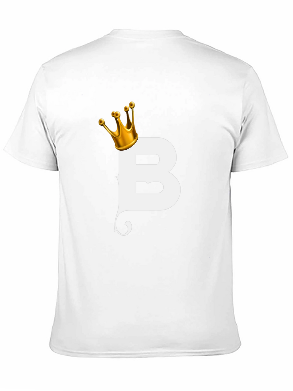 King B Black T-Shirt - Stylish Letter Graphic Tee