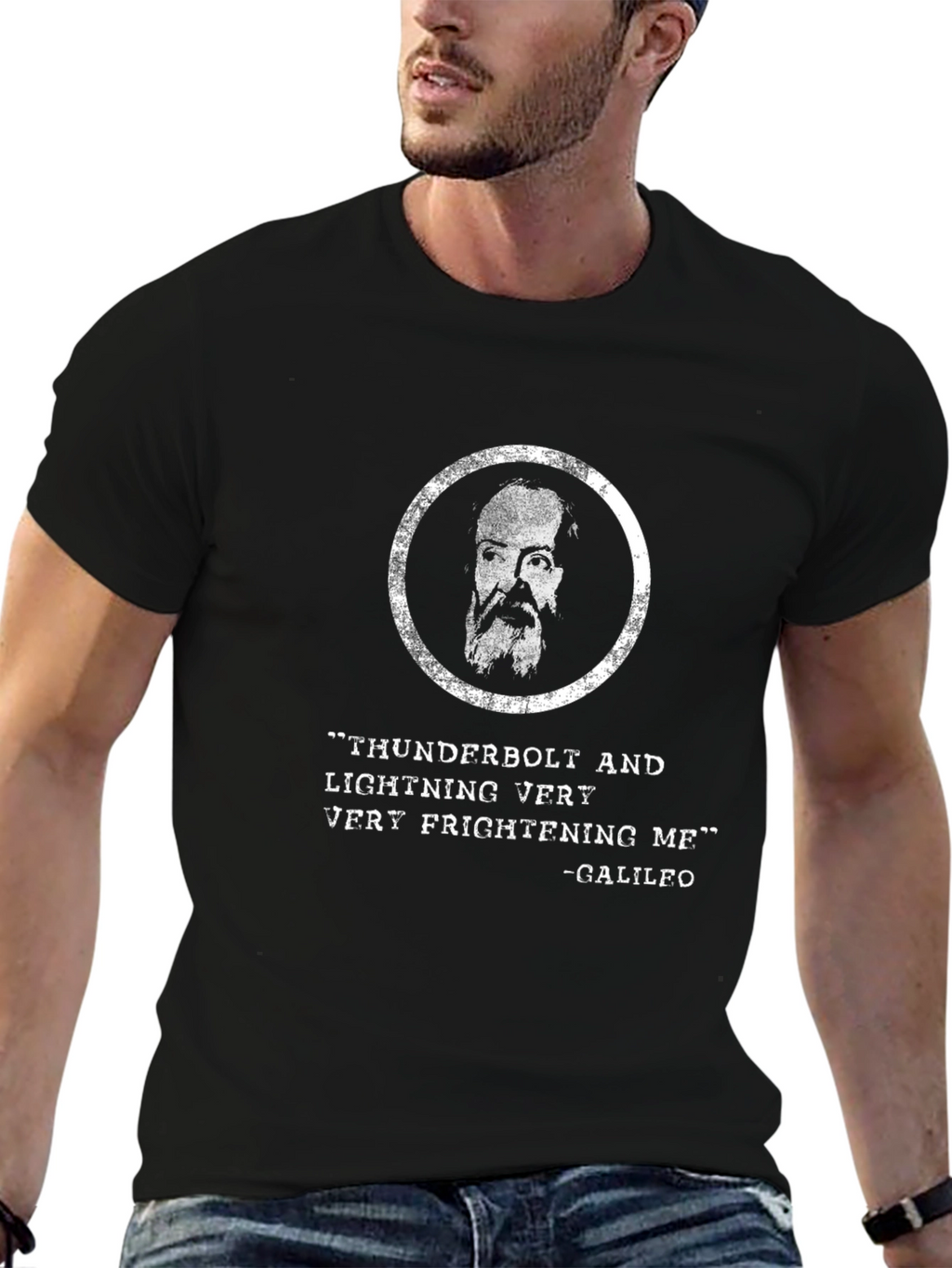 Thunderbolt Galileo T-Shirt - Funny Quote Tee