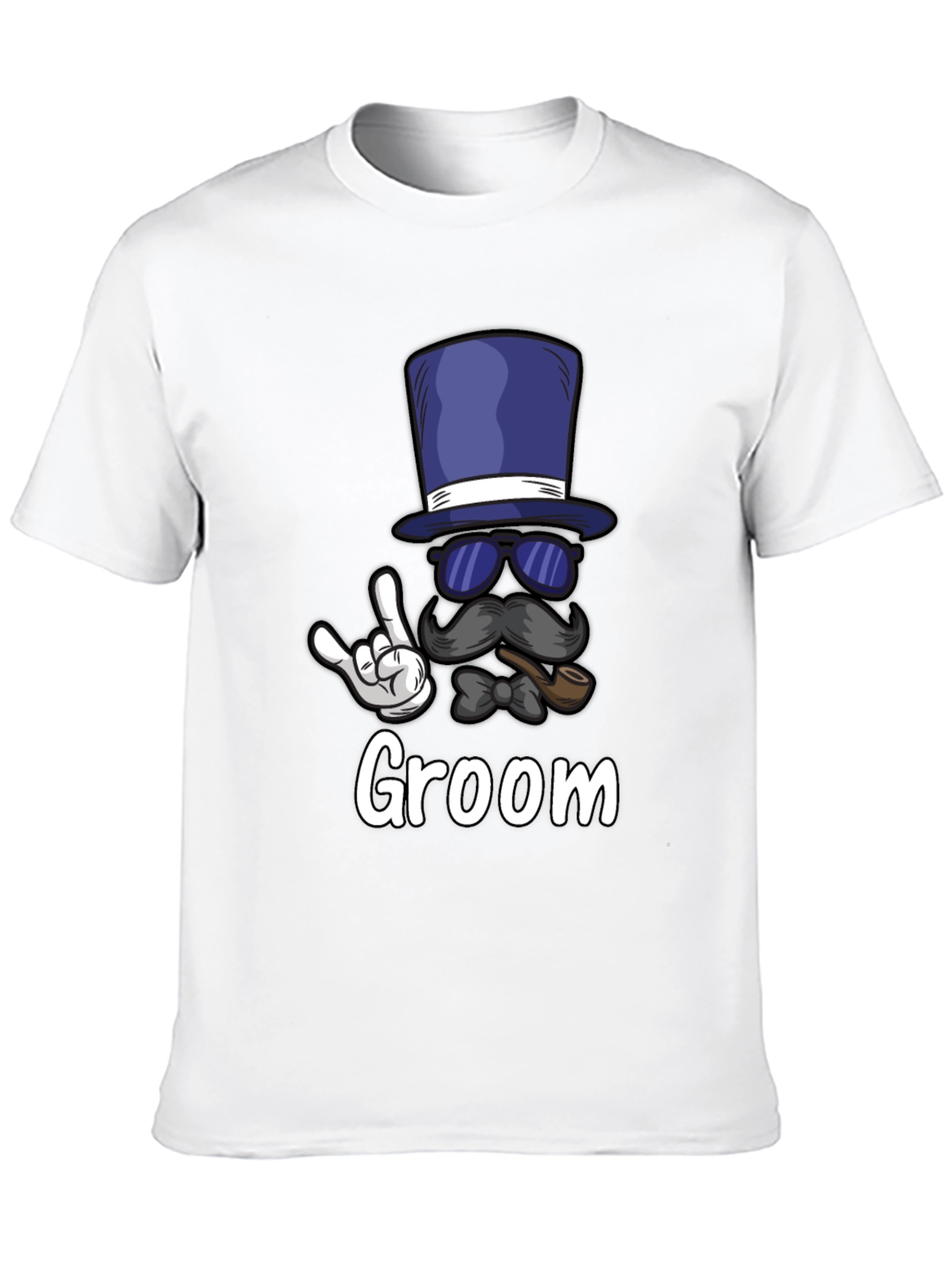 Groom Bachelor Party T-Shirt: Fun Top Hat Design