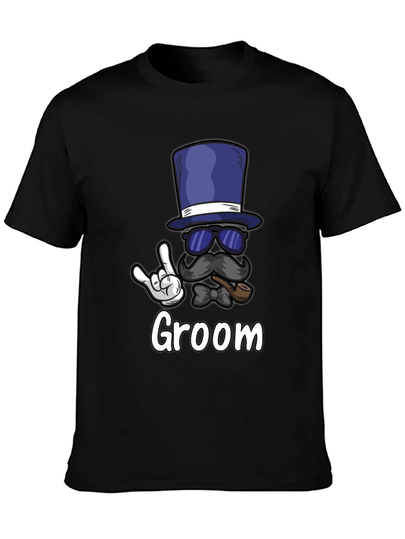 Groom Bachelor Party T-Shirt: Fun Top Hat Design