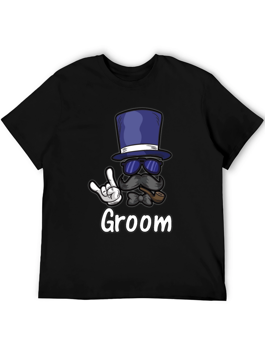 Groom Bachelor Party T-Shirt: Fun Top Hat Design